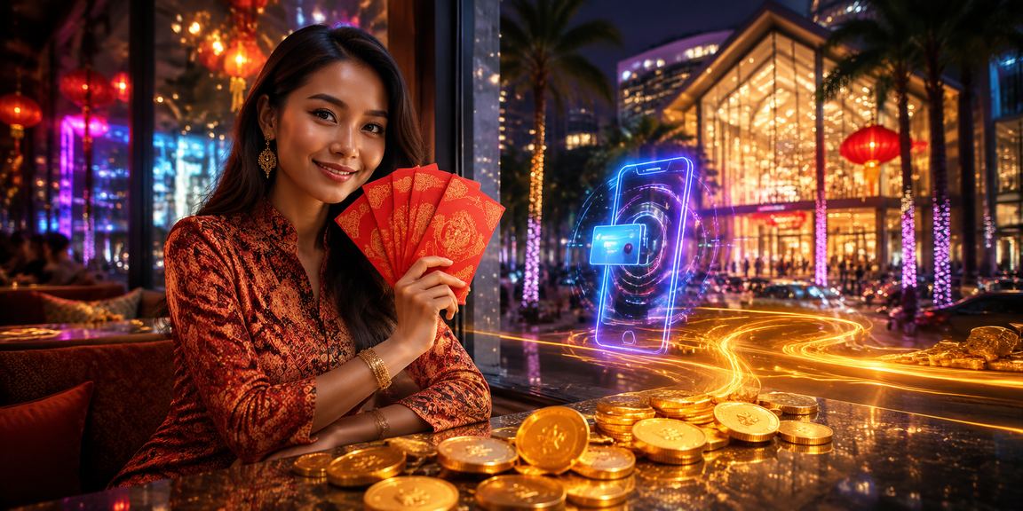 Promosi bonus permainan meja dengan sampul merah bernuansa Melayu di Kuala Lumpur