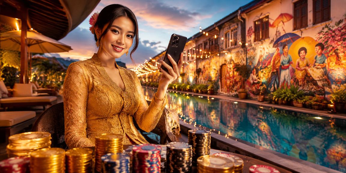 Pengalaman permainan poker dengan pakaian kebaya di Pulau Pinang