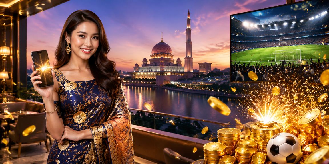 Taruhan bola sepak dalam talian dengan suasana Malaysia di Putrajaya